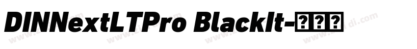 DINNextLTPro BlackIt字体转换 DINNextLTPro BlackIt字体转换